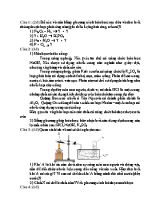 Đề thi học kỳ II môn Hóa học Khối 8